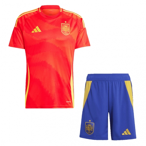 Spain Home Jersey Kit EURO (Jersey+Shorts)