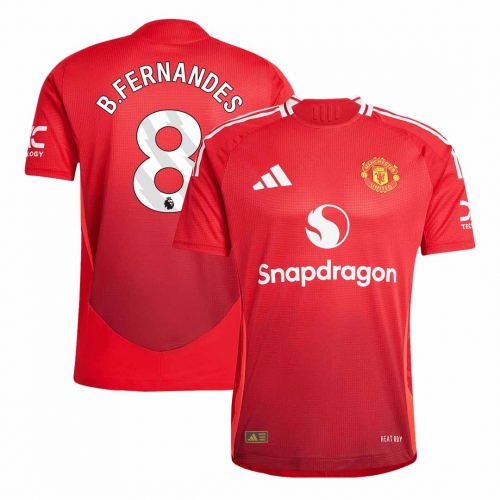 Manchester United B.FERNANDES #8 Home Soccer Jersey Authentic