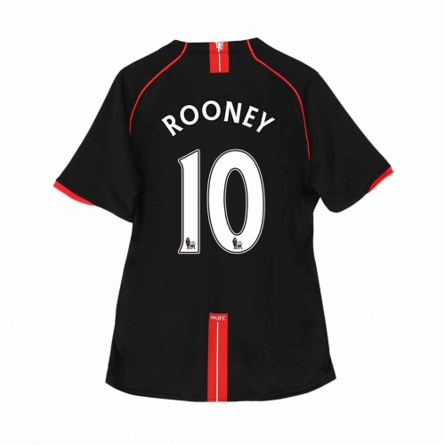 Manchester United ROONEY #10 Away Soccer Jersey Retro 2007/08