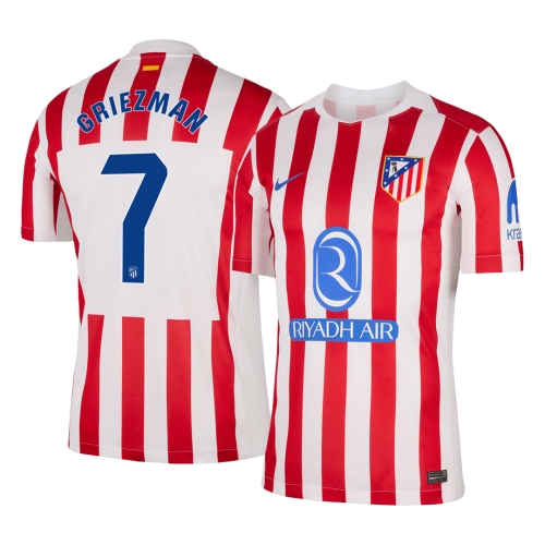Atletico Madrid GRIEZMANN #7 Home Soccer Jersey 2025/26