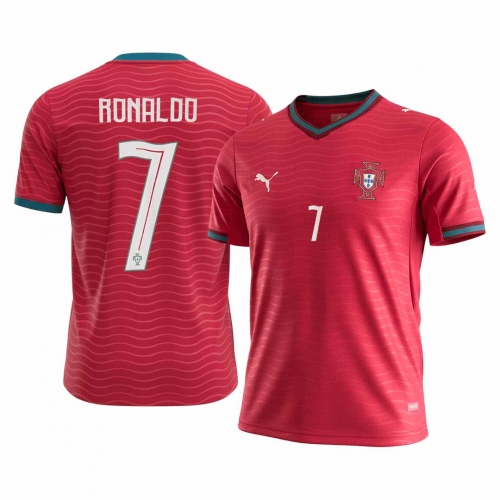 RONALDO#7 Portugal Home Soccer Jersey World Cup 2026 Red