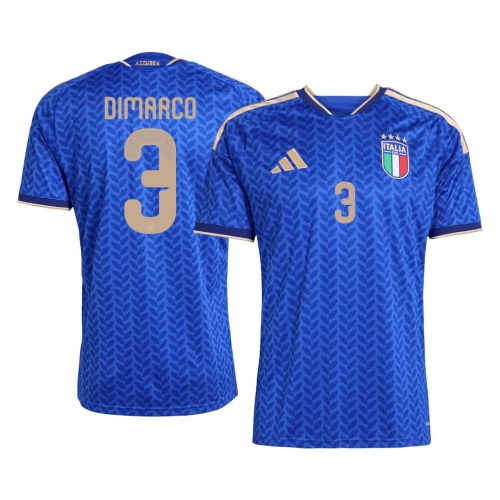 DIMARCO #3 Italy Home Soccer Jersey World Cup 2026 Blue