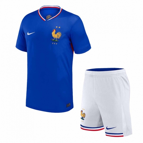 France Home Jersey Kit (Jersey+Shorts)