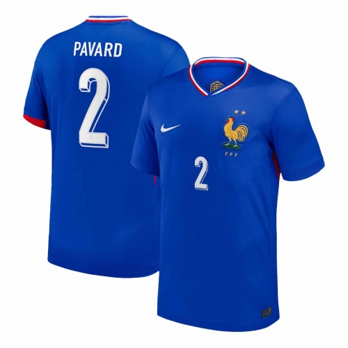 PAVARD #2 France Euro Home Soccer Jersey Blue