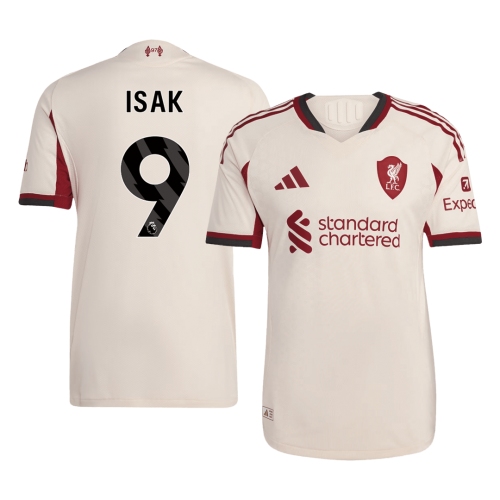 ISAK #9 Authentic Liverpool Away Soccer Jersey 25/26 White