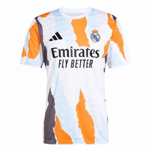 Real Madrid Pre-Match Training Soccer Jersey - White