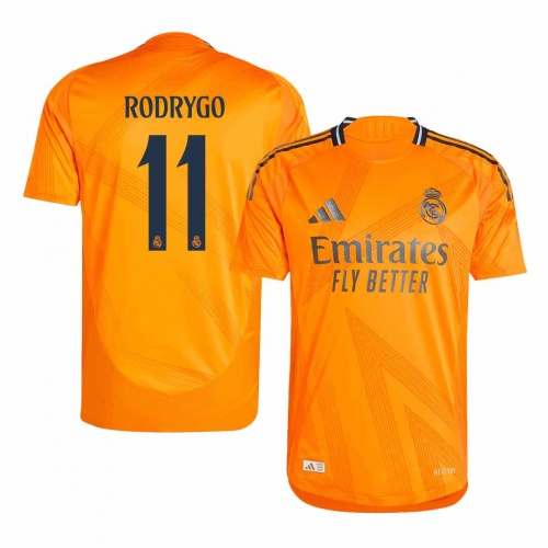 Real Madrid RODRYGO #11 Away Soccer Jersey Authentic