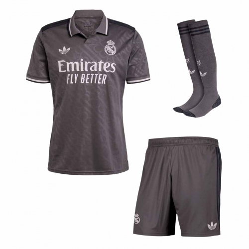 Real Madrid Third Away Soccer Jersey Kit (Jersey+Shorts+Socks)