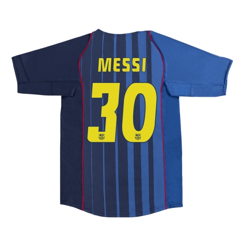 Barcelona MESSI #30 Away Soccer Jersey Retro 2004/05