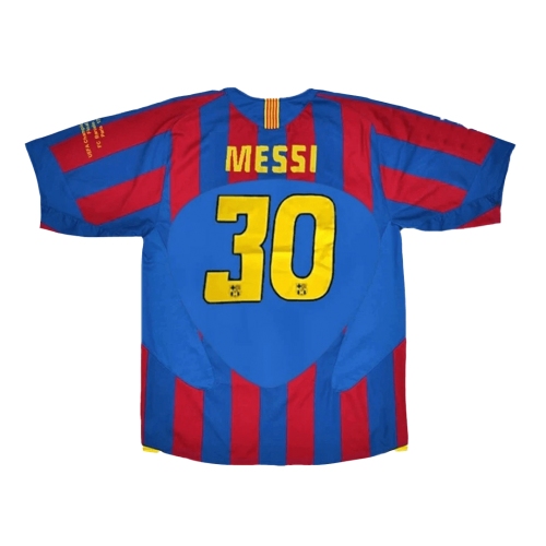 Barcelona MESSI #30 Home Jersey Retro 2005/06 - UCL Final