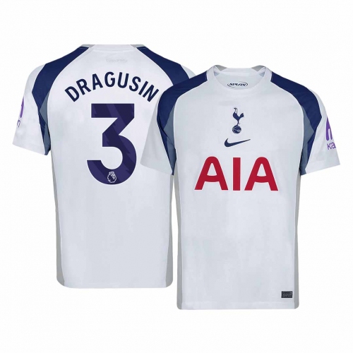 Tottenham Hotspur DRAGUSIN #3 Home Soccer Jersey 2025/26