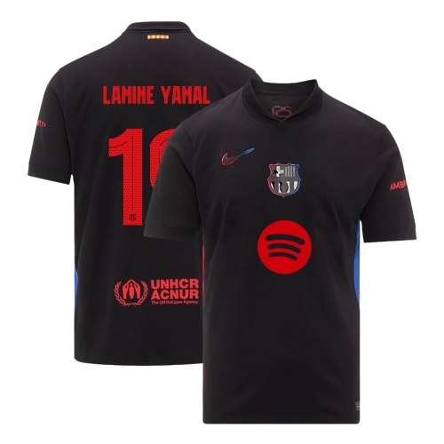 Barcelona LAMINE YAMAL #19 Away Soccer Jersey 2024/25 - UCL (Spotify Logo Without Text)