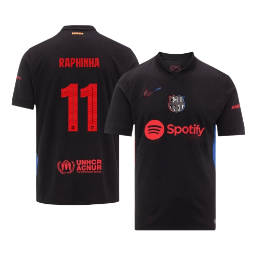 Barcelona RAPHINHA #11 Away Jersey 2024/25 - UCL Edition