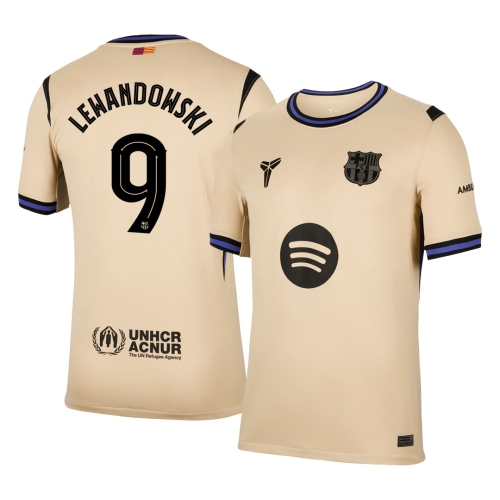 Barcelona LEWANDOWSKI #9 Away Soccer Jersey 2025/26 - UCL Edition