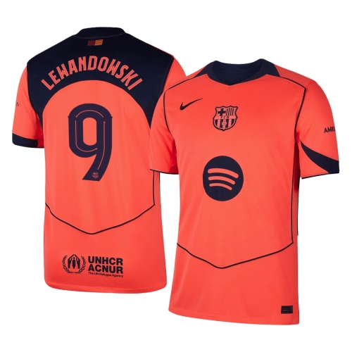 Barcelona LEWANDOWSKI #9 Third Away Soccer Jersey 2025/26 - UCL Edition