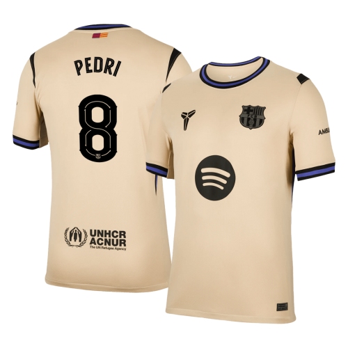 Barcelona PEDRI #8 Away Soccer Jersey 2025/26 - UCL Edition