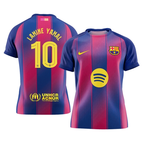 Barcelona LAMINE YAMAL #10 Home Soccer Jersey 2025/26 - UCL Edition