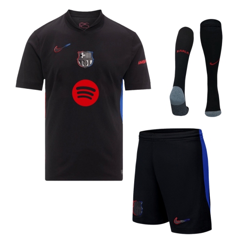 Barcelona Away Soccer Jersey Kit 2024/25 (Jersey+Shorts+Socks)- Spotify Logo Without Text