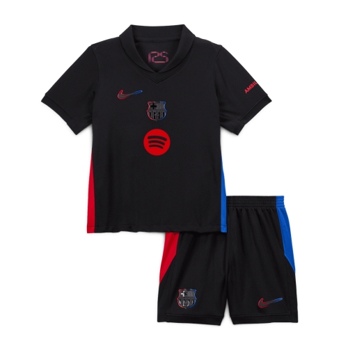 Barcelona Away Soccer Jersey Kit 2024/25 Kids(Jersey+Shorts)- Spotify Logo Without Text