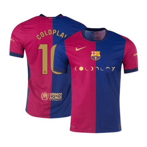 Barcelona COLDPLAY #10 Home Soccer Jersey Authentic 2024/25