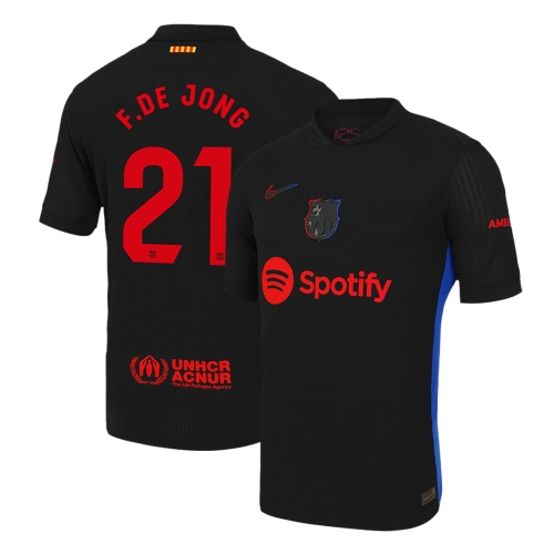 Barcelona F.DE JONG #21 Away Soccer Jersey Authentic 2024/25