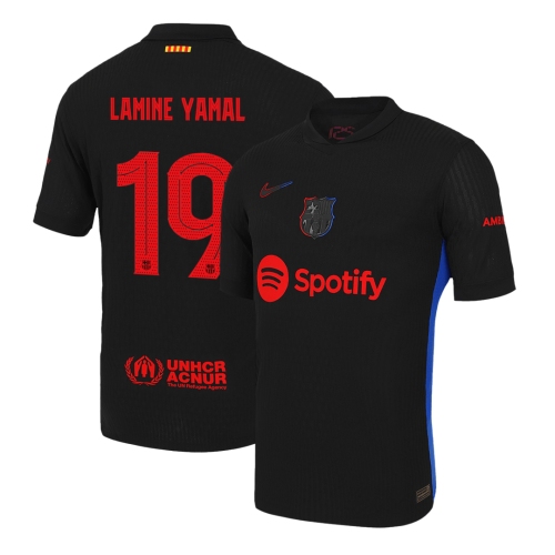 Barcelona LAMINE YAMAL #19 Away Soccer Jersey Authentic 2024/25 - UCL Edition