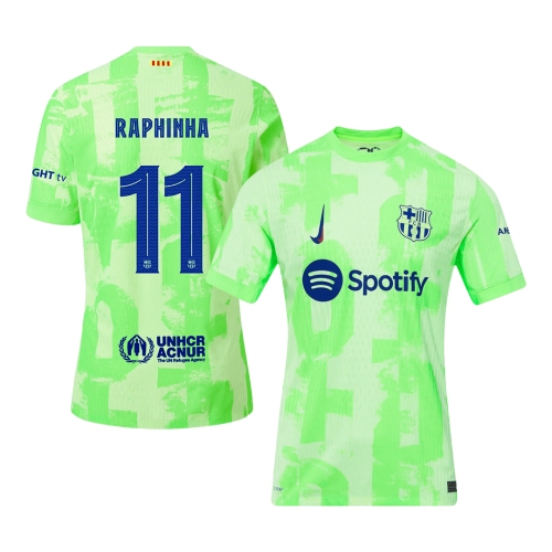 Barcelona RAPHINHA #11 Third Away Soccer Jersey Authentic 2024/25 - UCL Edition