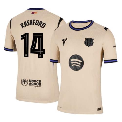 Barcelona RASHFORD #14 Away Soccer Jersey Authentic 2025/26 - UCL Edition