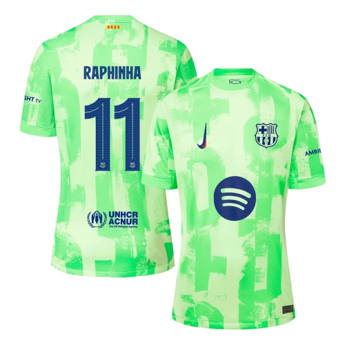 Barcelona RAPHINHA #11 Third Away Jersey 2024/25 - UCL