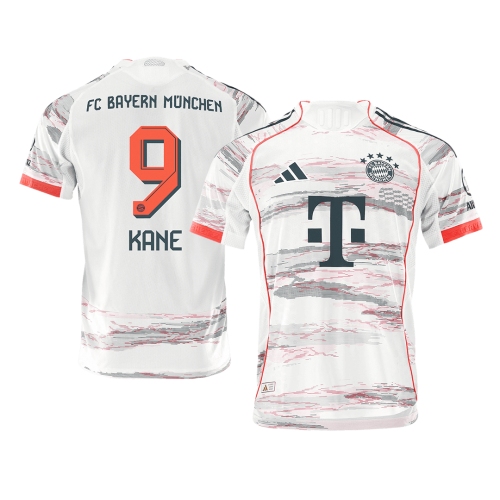 KANE #9 Authentic Bayern Munich Away Soccer Jersey 2025/26 White