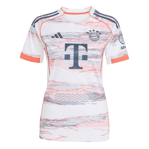 Women's Bayern Munich Away Soccer Jersey 2025/26 White