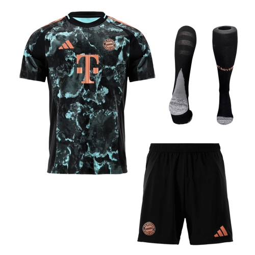 Bayern Munich Away Soccer Jersey Kit 2024/25 (Jersey+Shorts+Socks)