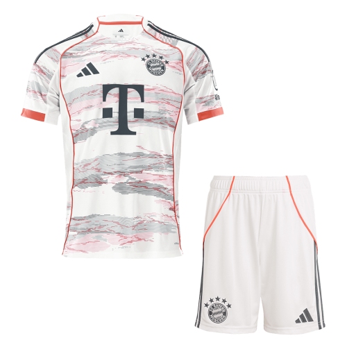 Bayern Munich Away Soccer Jersey Kit 2025/26 (Jersey+Shorts)