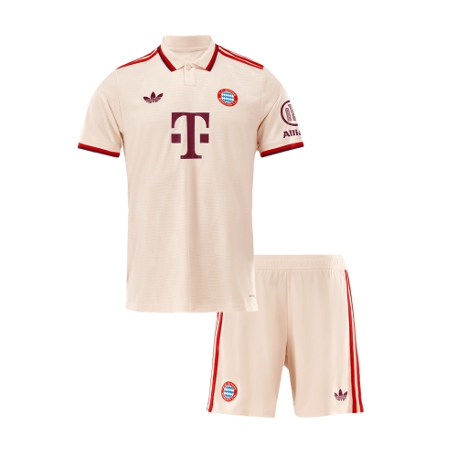 Bayern Munich Third Away Soccer Jersey Kit 2024/25 Kids(Jersey+Shorts) - UCL