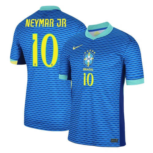 Brazil NEYMAR JR #10 Away Soccer Jersey 2024