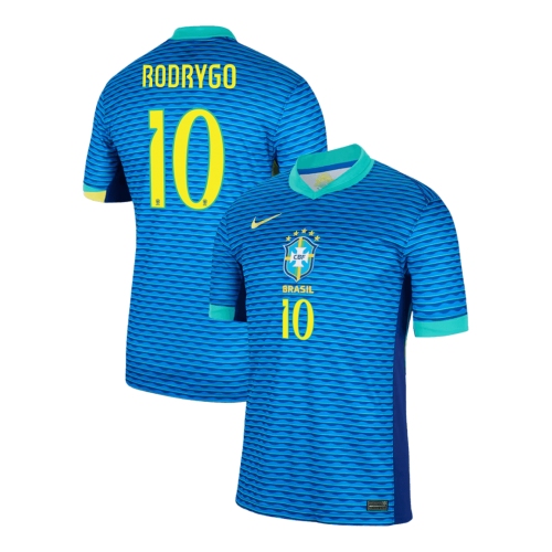 Brazil RODRYGO #10 Away Jersey Copa America 2024