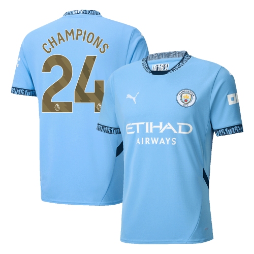 Manchester City CHAMPIONS #24 Home Jersey 2024/25
