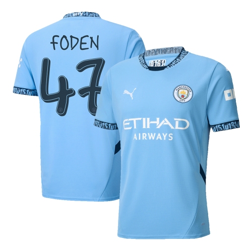 Manchester City FODEN #47 Home Jersey 2024/25 - UCL Edition