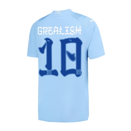 Manchester City GREALISH #10 Japanese Tour Printing Home Jersey 2023/24