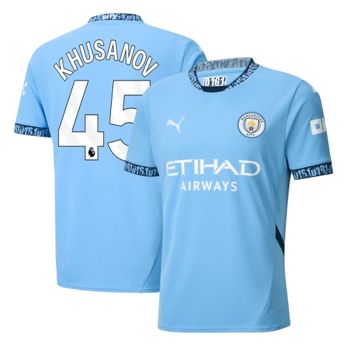 Manchester City KHUSANOV #45 Home Jersey 2024/25