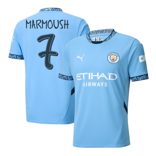 Manchester City MARMOUSH #7 Home Jersey 2024/25 - UCL Edition