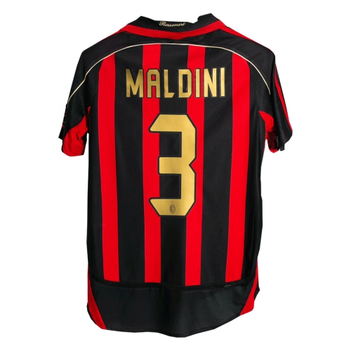 AC Milan MALDINI #3 Home Jersey Retro 2006/07