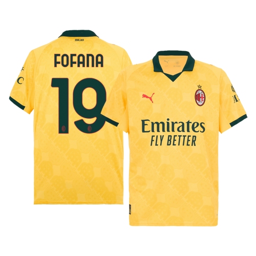 AC Milan FOFANA #19 Third Away Soccer Jersey 2025/26