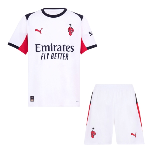 AC Milan Away Soccer Jersey Kit 2025/26 (Jersey+Shorts)