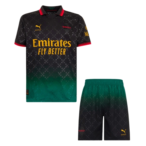 AC Milan Fourth Away Soccer Jersey Kit 2024/25 (Jersey+Shorts)