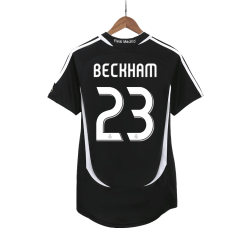 Real Madrid BECKHAM #23 Away Soccer Jersey Retro 2006/07