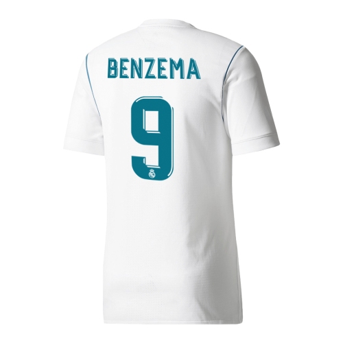 Real Madrid BENZEMA #9 Home Soccer Jersey Retro 2017/18