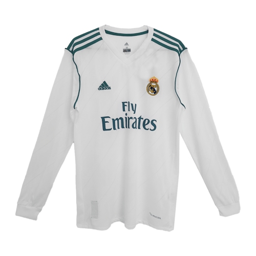 Real Madrid Home Jersey Retro 2017/18 - Long Sleeve