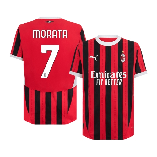AC Milan MORATA #7 Home Jersey Authentic 2024/25