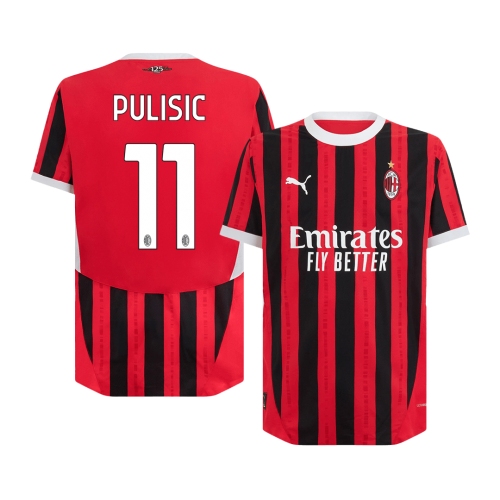 AC Milan PULISIC #11 Home Jersey Authentic 2024/25